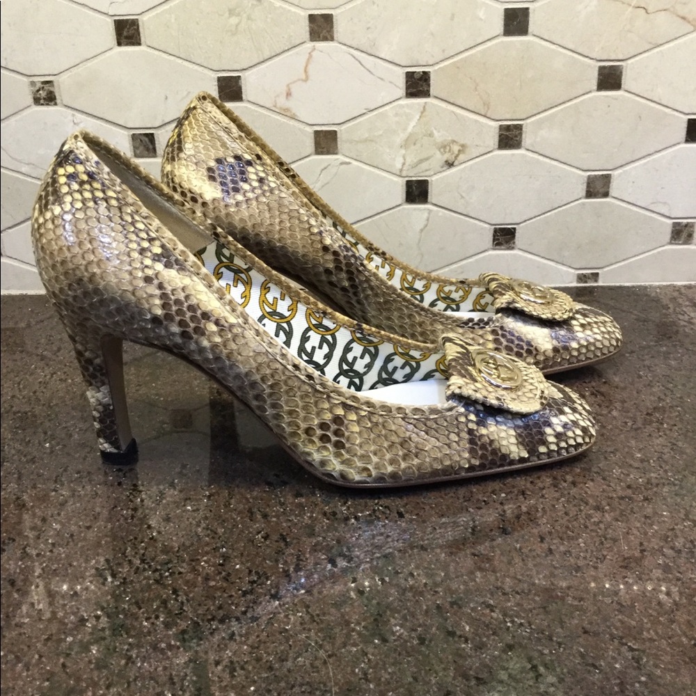 Gucci Python Pumps Size 8b - image 1